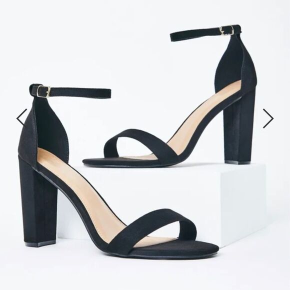 Just Fab Lorelai Block Heeled Sandal - Picture 2 of 9